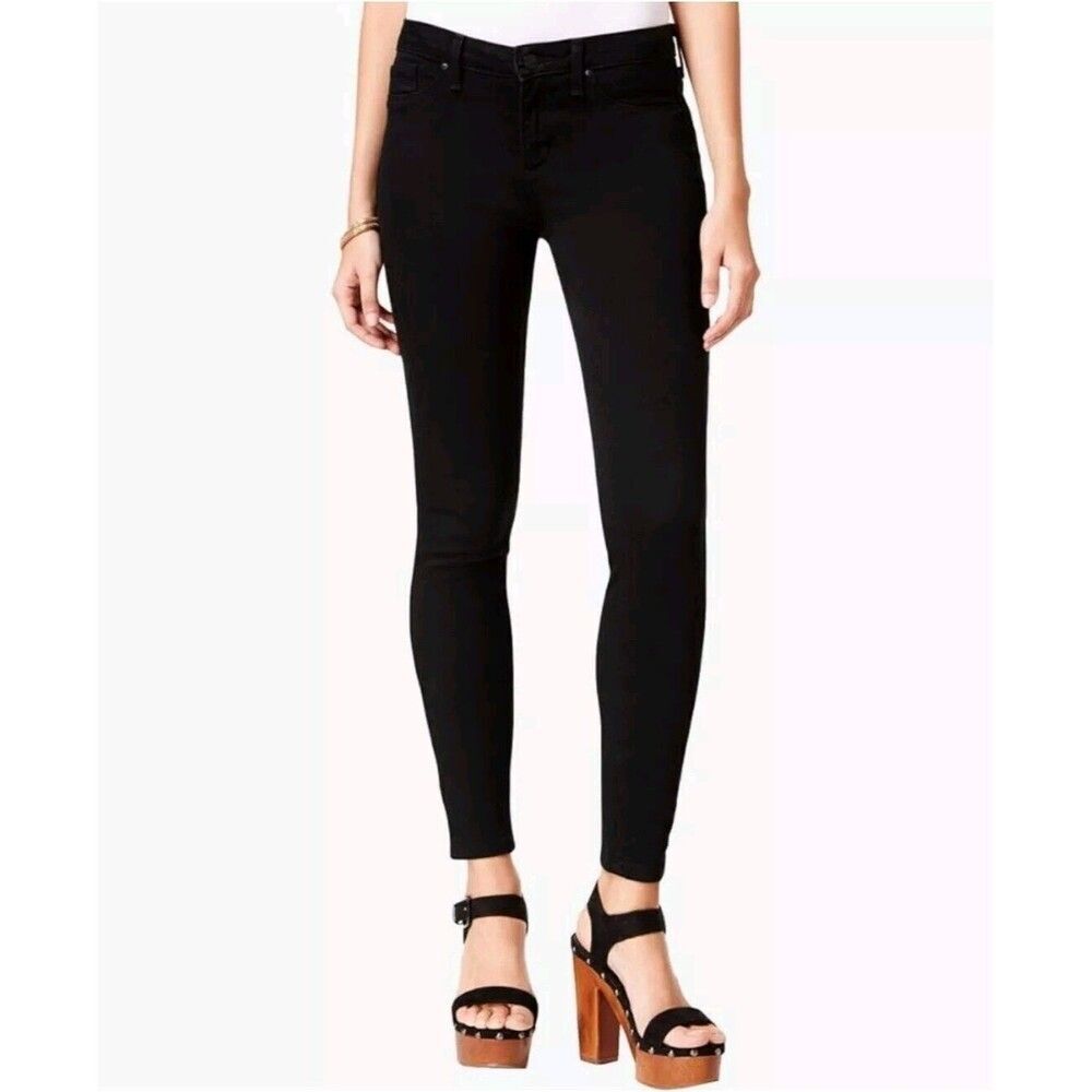 NWOT Jessica Simpson Women's High Rise Stretch Skinny Denim Jeans Black, Sz 6